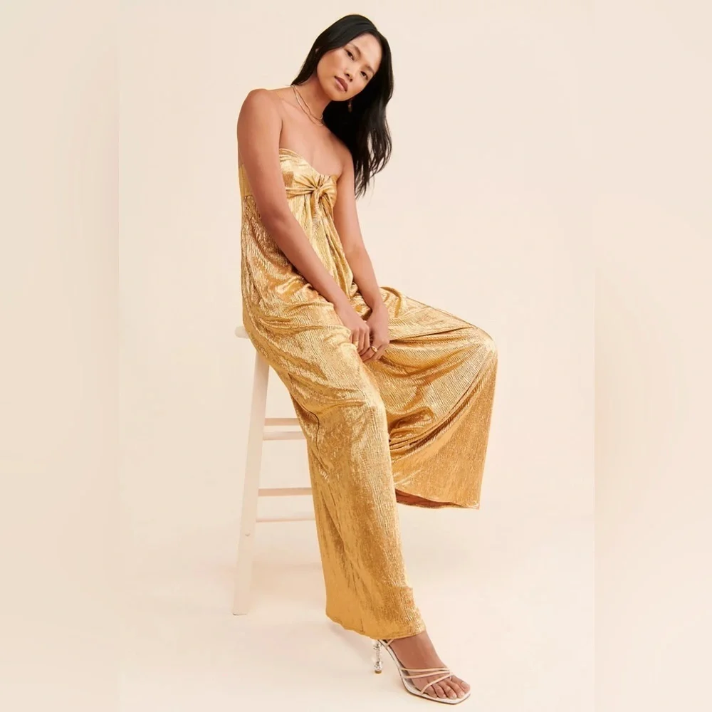 Free People Olivia Strapless Jumpsuit